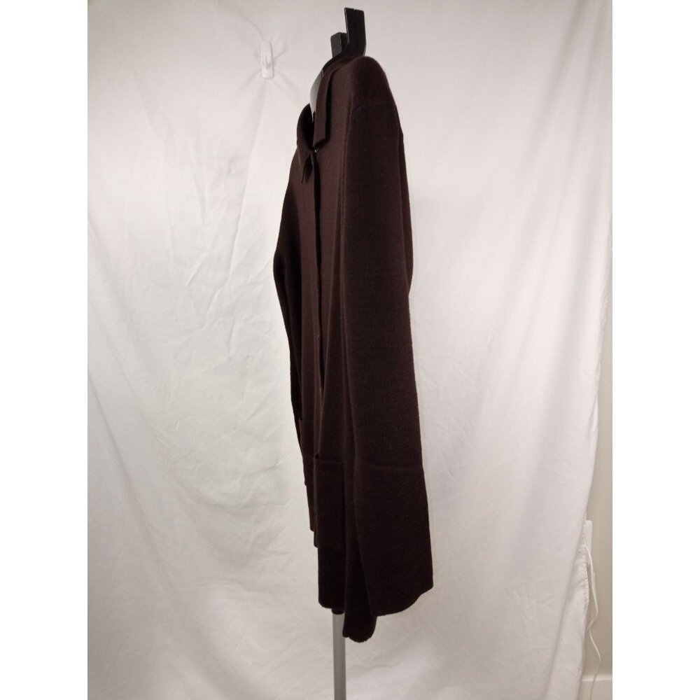 Hilliard & Hanson Women's Brown Cardigan Sweater Size Medium - Picture 2 of 6